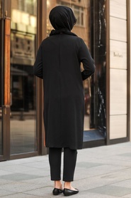 Neva Style - Black Hijab Tunic 12115S - Thumbnail