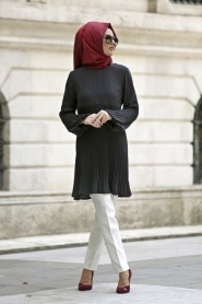 Neva Style - Black Hijab Tunic 267S - Thumbnail