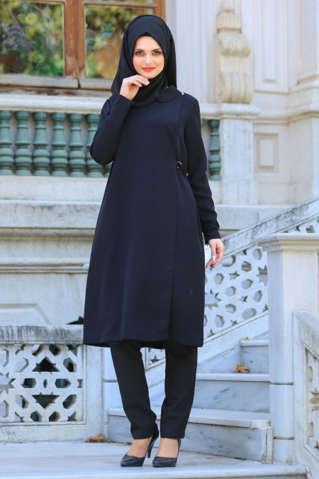 Neva Style - Black Hijab Tunic 52720S