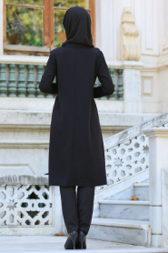 Neva Style - Black Hijab Tunic 52720S - Thumbnail
