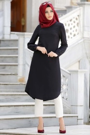 Neva Style - Black Hijab Tunic 809S - Thumbnail