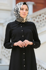 Neva Style - Black Hijab Tunic 811S - Thumbnail