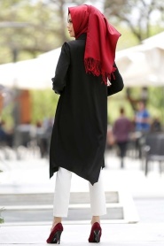 Neva Style - Black Hijab Tunic 816S - Thumbnail