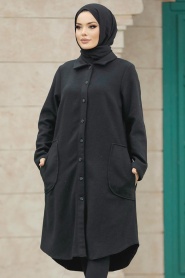 Neva Style - Black Hijab Turkish Tunic 5951S - Thumbnail