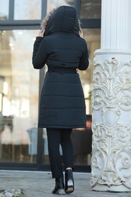 Neva Style - Black İnflatable Coat 5090S - Thumbnail