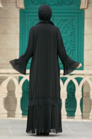 Neva Style - Black Islamic Clothing Turkish Abaya 396000S - Thumbnail