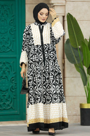Black Long Dress 51953S - 1