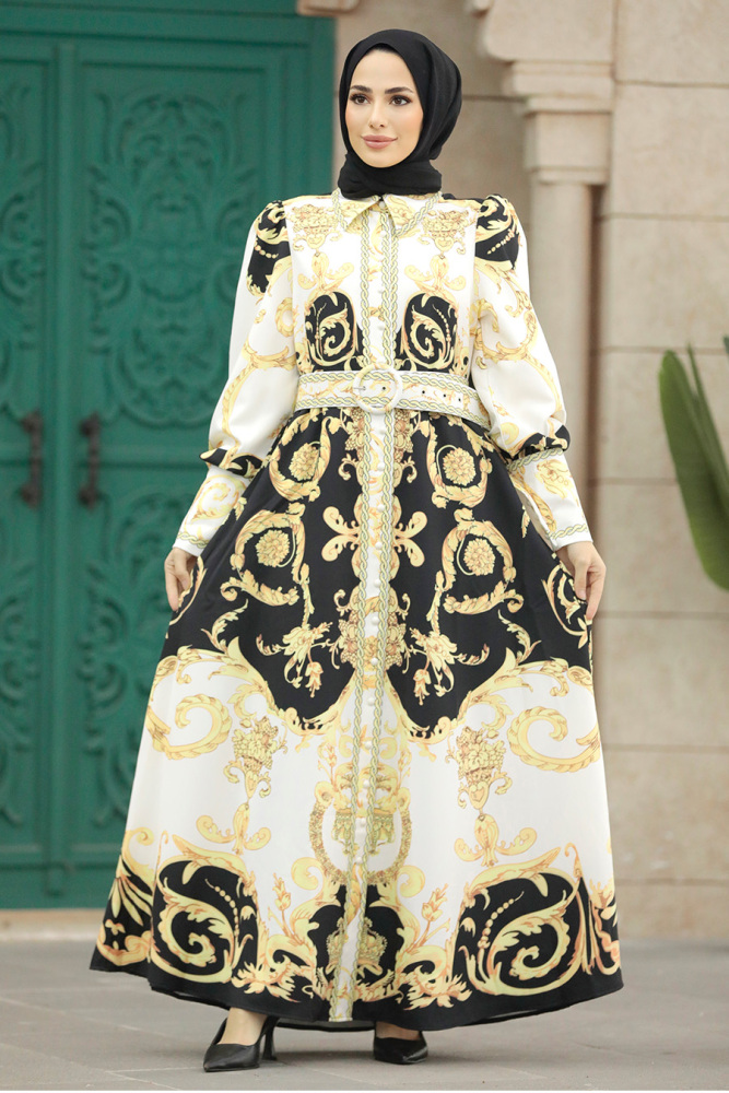 Black Long Dress for Muslim Ladies 22238S - 2