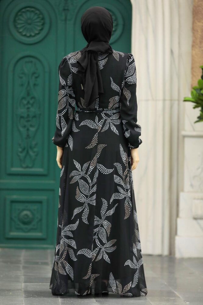 Neva Style - Black Long Dress for Muslim Ladies 279310S - 3