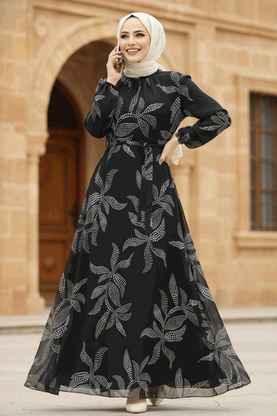 Black Long Dress for Muslim Ladies 279310S