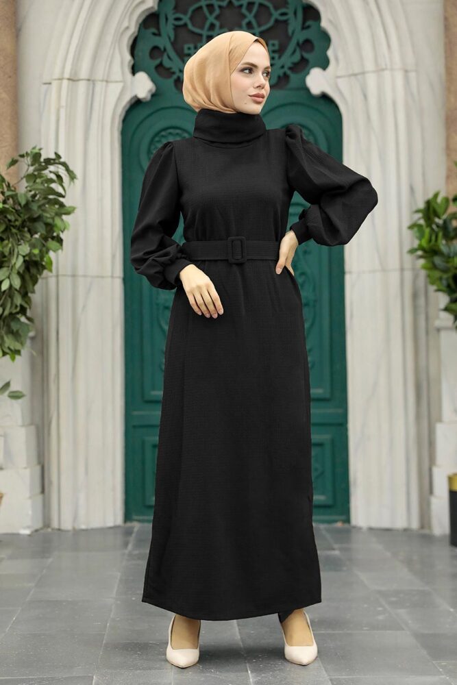 Black Long Sleeve Dress 17861S - 1