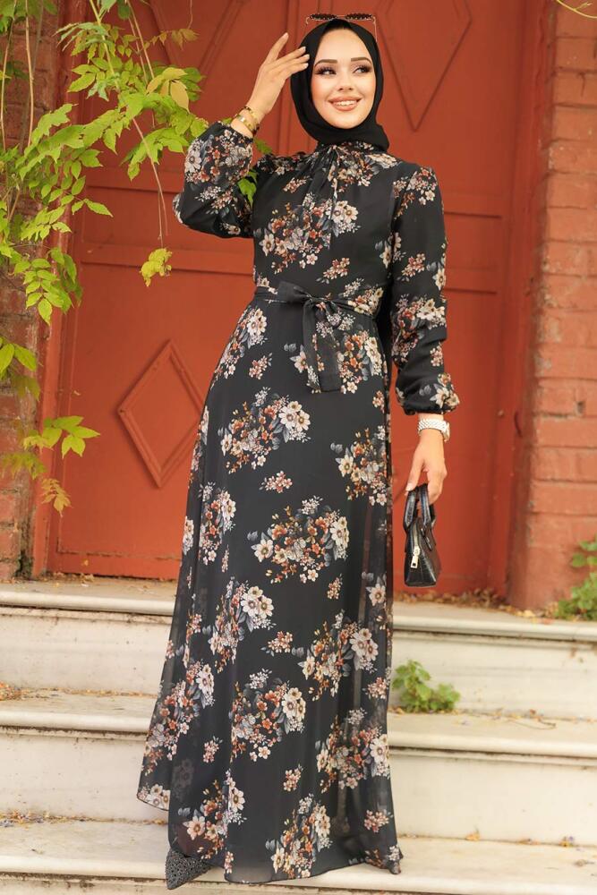 Black Long Sleeve Dress 279082S - 2