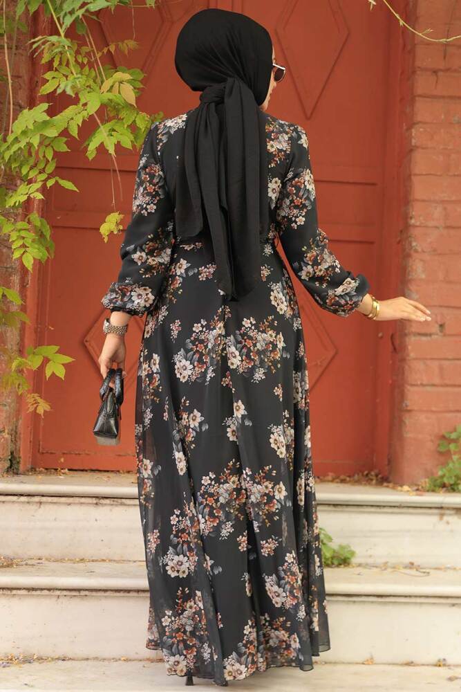 Black Long Sleeve Dress 279082S - 3