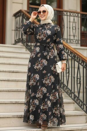 Black Long Sleeve Dress 279082S - 1