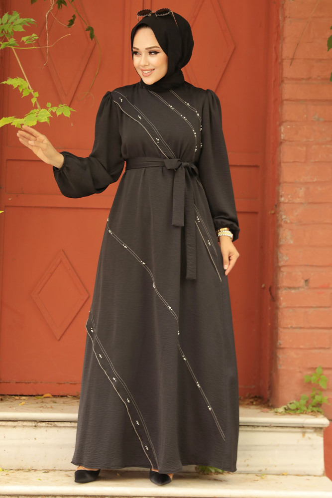 Black Long Sleeve Dress 342600S - 1