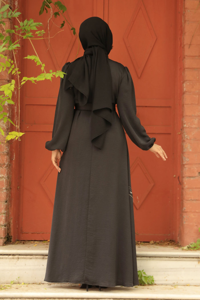 Black Long Sleeve Dress 342600S - 4
