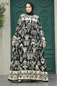 Neva Style - Black Modest Dress 50004S - Thumbnail