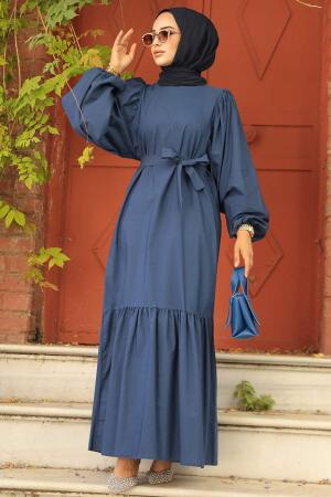 İndigo Blue Modest Dress 57350IM - 1