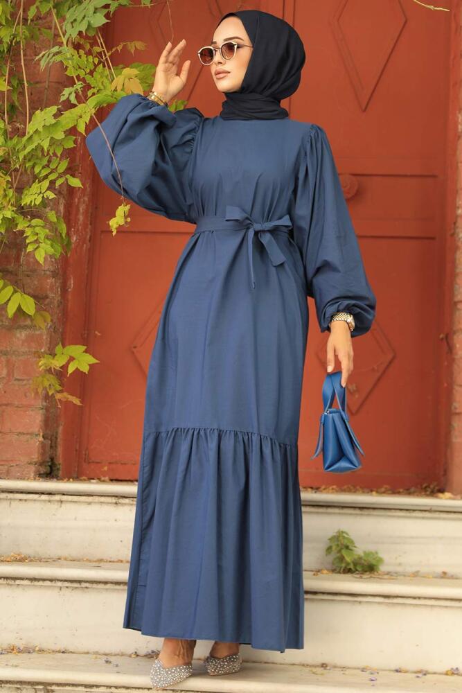 İndigo Blue Modest Dress 57350IM - 1