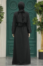 Neva Style - Black Modest Dress 5973S - Thumbnail
