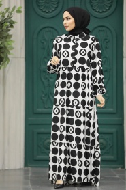 Neva Style - Black Modest Dress 89741S - Thumbnail