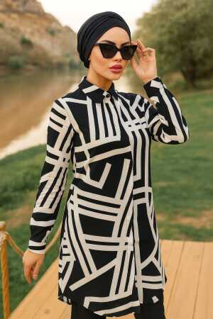 Black Modest Tops 11666S - 1