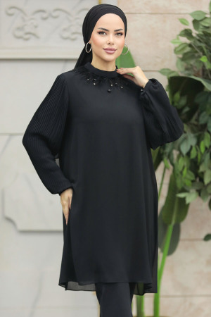 Neva Style - Black Modest Tops 24032S - 2