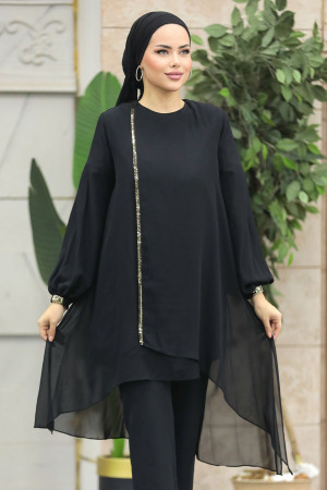 Neva Style - Black Modest Tunic 24030S - 2
