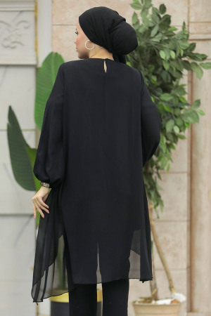 Neva Style - Black Modest Tunic 24030S - 3