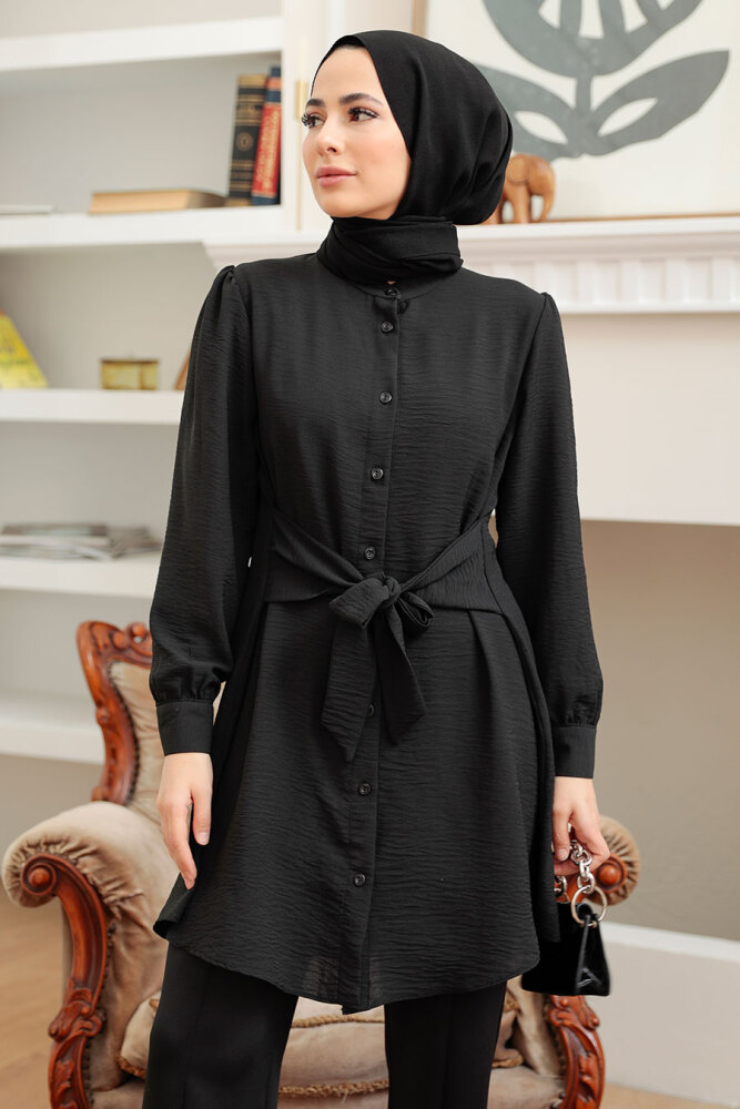 Neva Style - Black Modest Tunic 5691S - 1