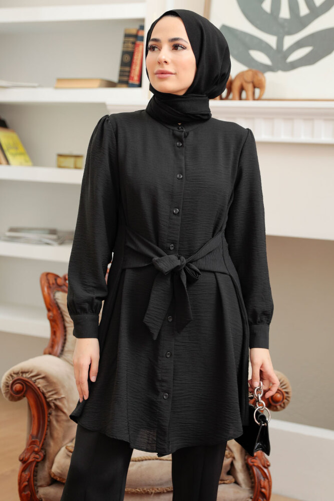 Neva Style - Black Modest Tunic 5691S - 2