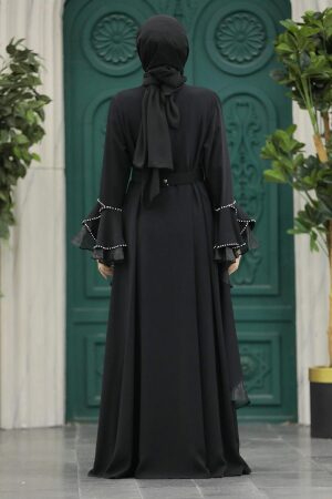Black Muslim Abaya 602000S - 5