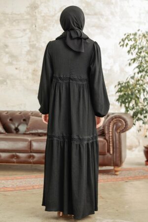 Black Muslim Dress 5856S - 2