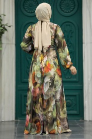 Neva Style - Black Muslim Long Dress Style 30058S - Thumbnail