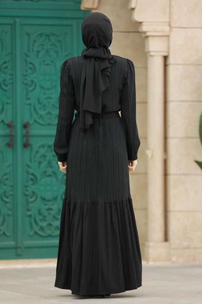 Black Muslim Prom Dress 5193S - 3
