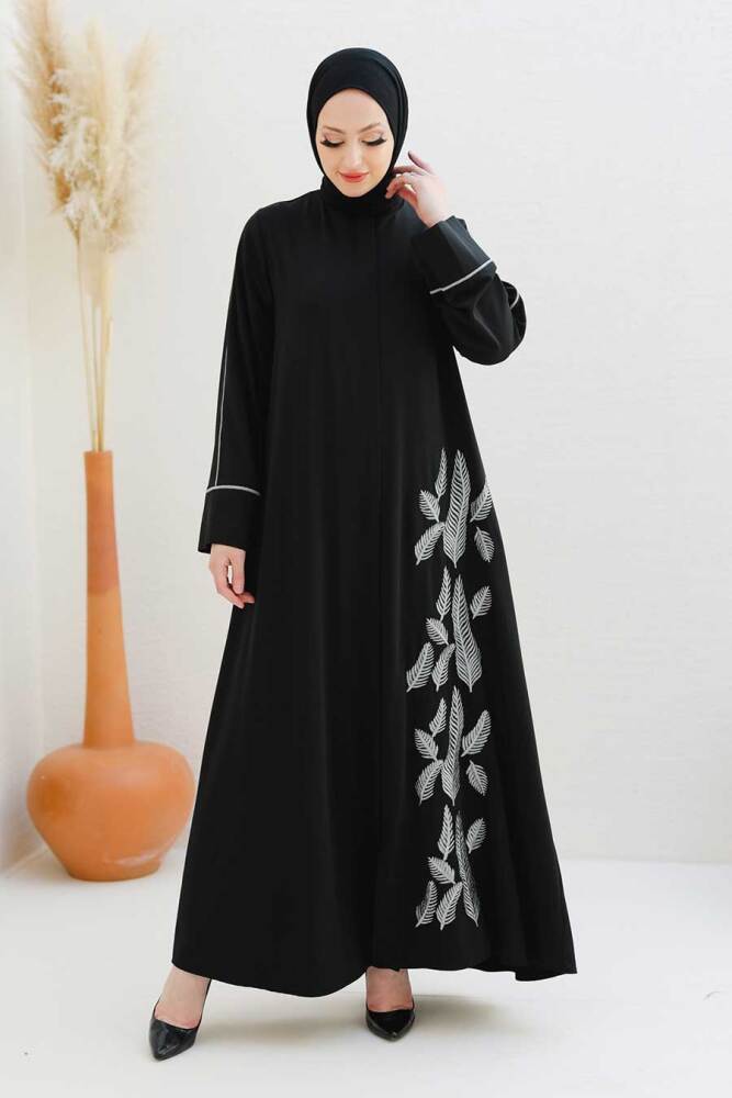 Neva Style - Black Muslim Turkish Abaya 357100S - 1