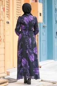 Neva Style - Black Plus Size Dress 27921S - Thumbnail