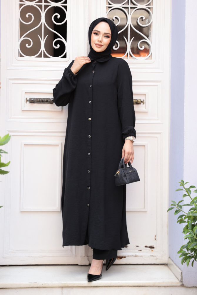 Black Plus Size Dual Suit 10101S - 2