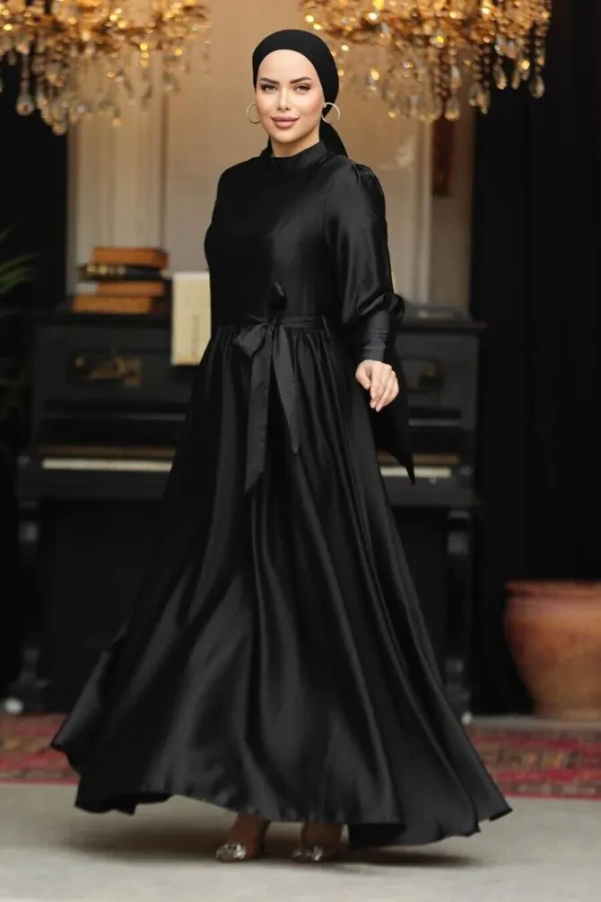 Black Plus Size Evening Gowns 60801S - 1