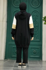 Neva Style - Black Sportswear Dual Suit 60011S - Thumbnail