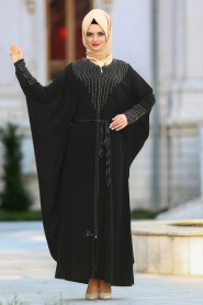 Neva Style - Black Turkish Hijab 513S - Thumbnail