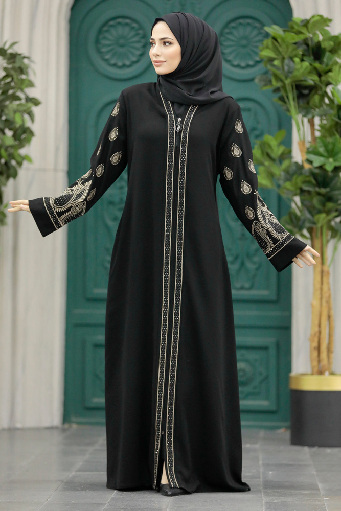 Black Women Abaya 90201S - 2