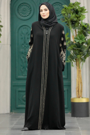 Black Women Abaya 90201S - 4