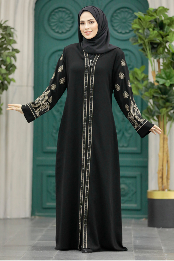 Black Women Abaya 90201S - 5