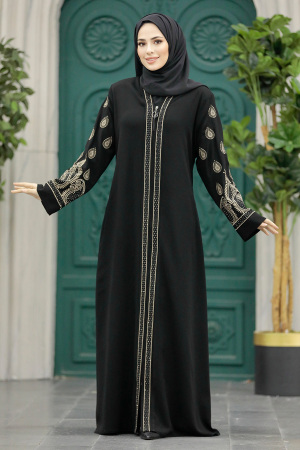 Black Women Abaya 90201S - 1