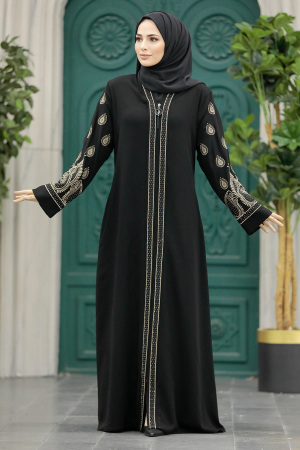 Black Women Abaya 90201S - 6