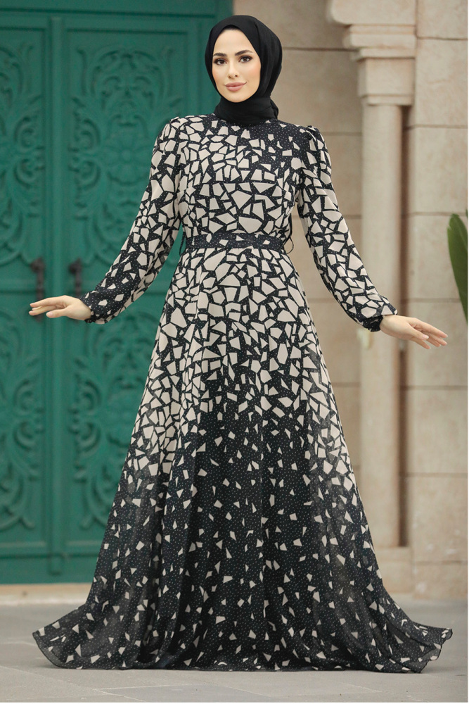 Black Women Dress 39461S - 2