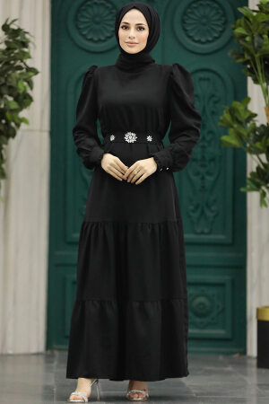 Black Women Dress 5883S - 1