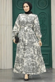 Neva Style - Black Women Dress 5888S - Thumbnail