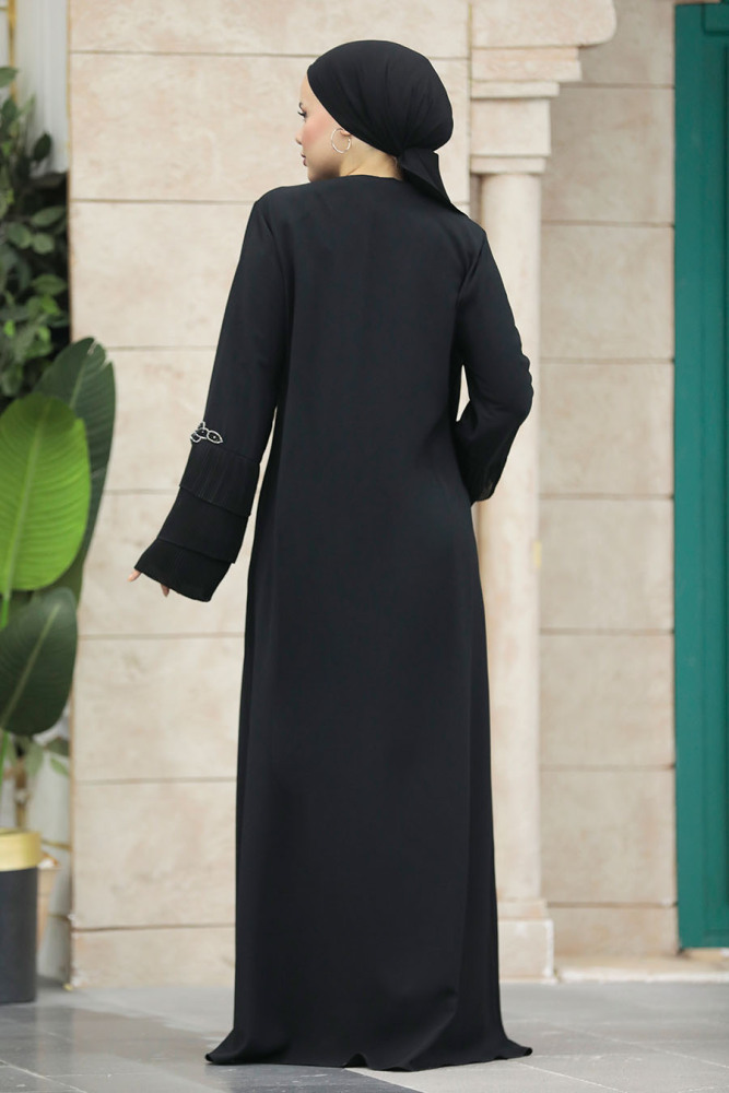 Black Women Turkish Abaya 20028S - 3